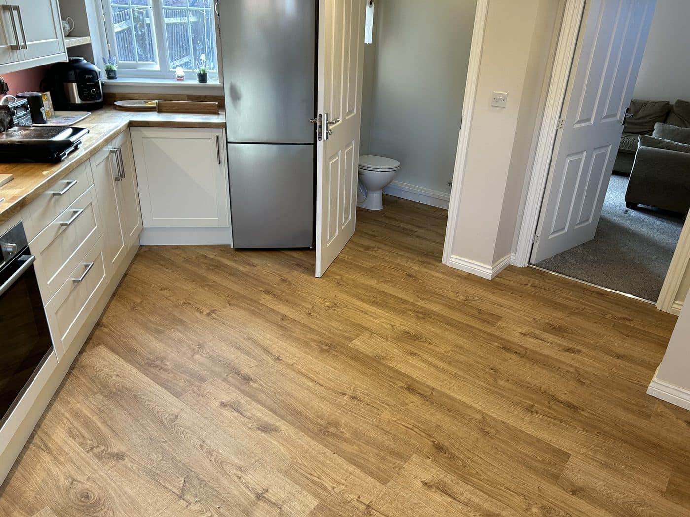 A floor fitted by Floor Fitter Wales for Gaynor Edwards in Hendredenny, Caerphilly